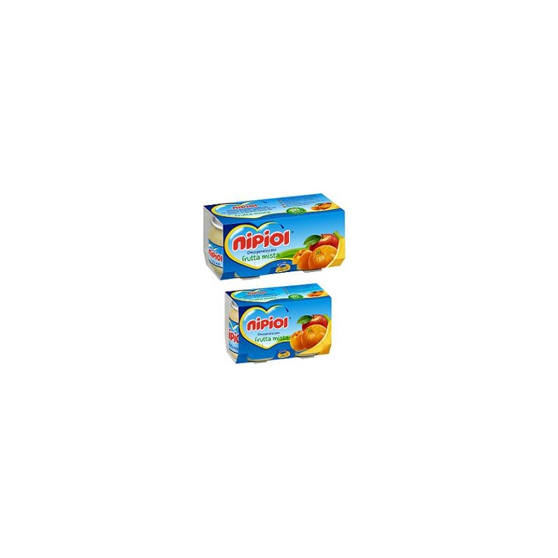 Nipiol Omogeneizzato Frutta Mista 80 G 2 Pezzi