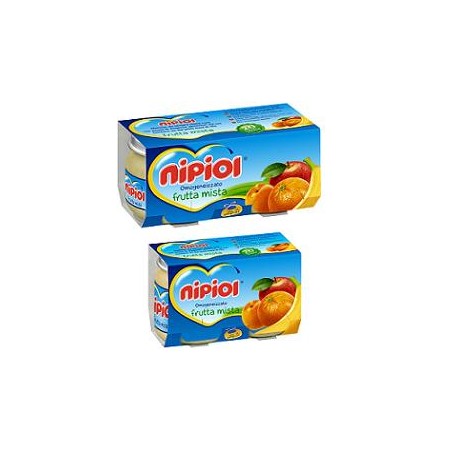 Nipiol Omogeneizzato Frutta Mista 80 G 2 Pezzi