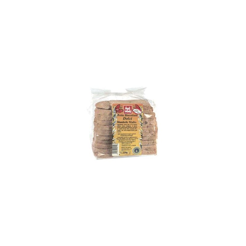 Biotobio Fette Biscottate Dolci Mandorla Malto 250 G