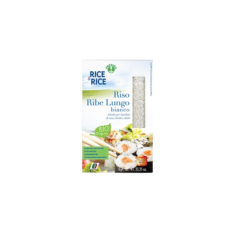 Probios Societa' Benefit Rice&rice Riso Lungo Ribe Bianco 1 Kg