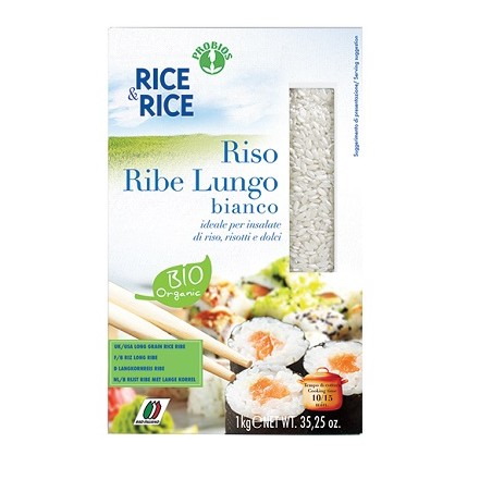 Probios Societa' Benefit Rice&rice Riso Lungo Ribe Bianco 1 Kg