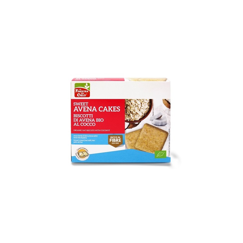 Biotobio Fsc Sweet Avena Cakes Biscotti Di Avena Al Cocco Bio Senza Lievito Di Birra Senza Latte Co Nolio Di Girasole Senza Olio