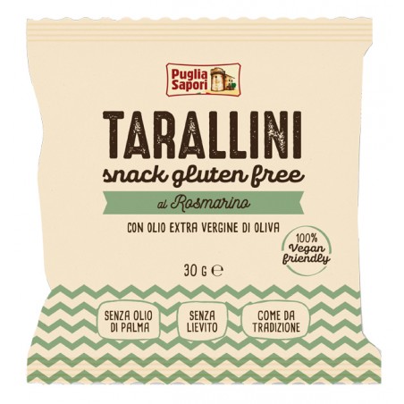 Puglia Sapori Tarallini Rosmarino Olio Extravergine Di Oliva 30 G