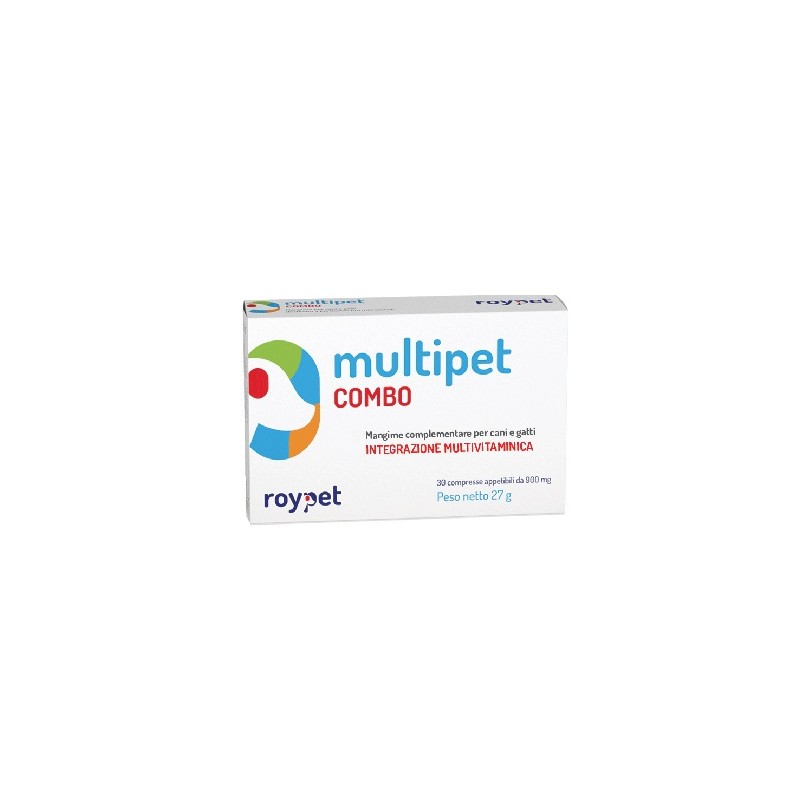 Roydermal Multipet Combo Integratore Vitaminico Per Cani E Gatti 30 Compresse