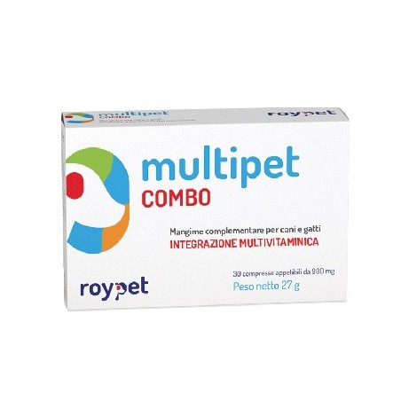 Roydermal Multipet Combo Integratore Vitaminico Per Cani E Gatti 30 Compresse