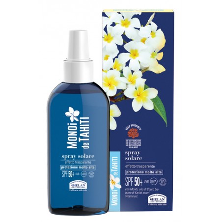 Helan Monoi De Tahiti Spray Solare Effetto Trasparente Spf50+ 150 Ml