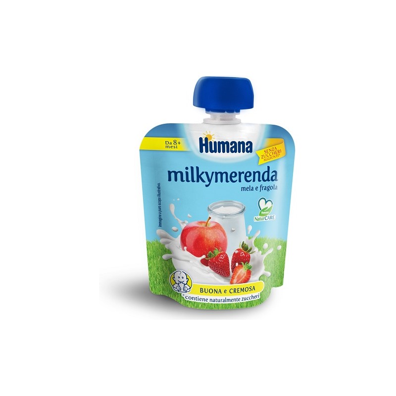 Humana Italia Milkymerenda Mela-fragola 100 G