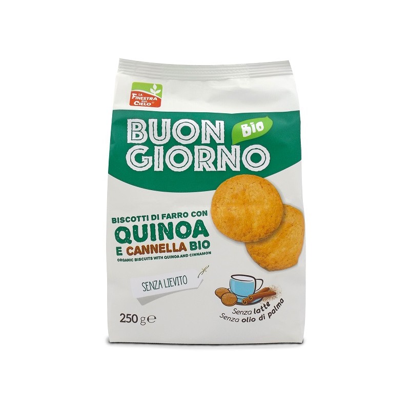 Biotobio Buongiornobio Biscotti Con Quinoa E Cannella Senza Lievito