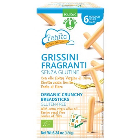 Probios Societa' Benefit Panito Grissini Fragranti Senza Glutine 180 G