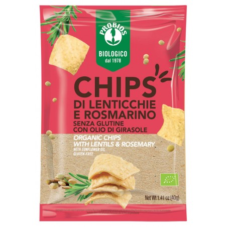 Probios Societa' Benefit Probios Chips Di Lenticchie Rosmarino