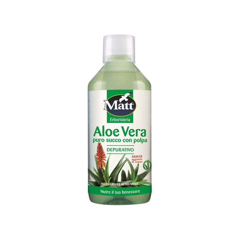 A&d Gruppo Alimentare Diet Matt Erboristeria Aloe Vera Pura Depurativo 500 Ml