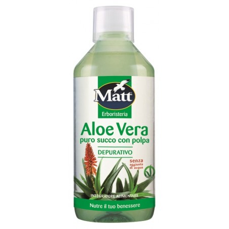 A&d Gruppo Alimentare Diet Matt Erboristeria Aloe Vera Pura Depurativo 500 Ml