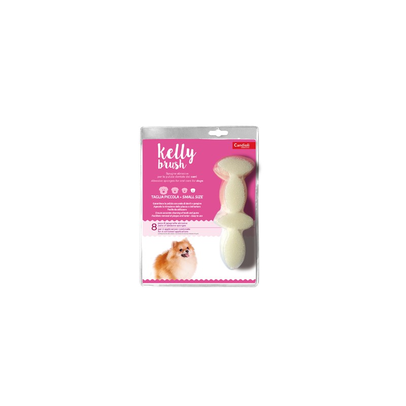 Candioli Kelly Brush Spugnetta Abrasiva Per Cani Di Taglia Piccola 16 Pezzi