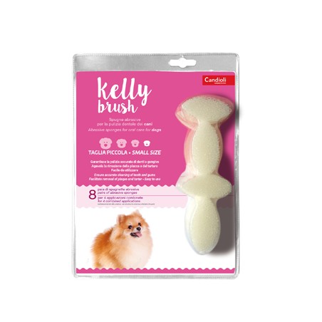 Candioli Kelly Brush Spugnetta Abrasiva Per Cani Di Taglia Piccola 16 Pezzi