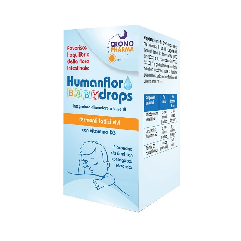 Crono Pharma Humanflor Baby Drops 1 Flaconcino 6 Ml