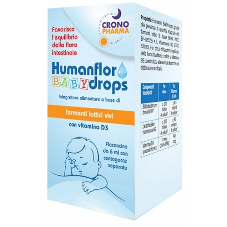 Crono Pharma Humanflor Baby Drops 1 Flaconcino 6 Ml