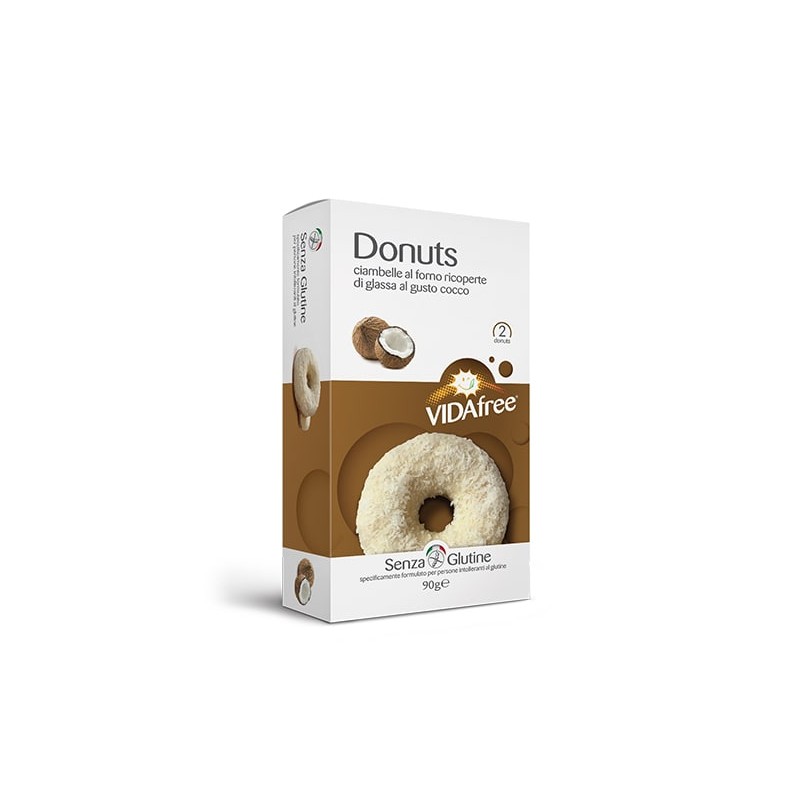 Unifarmed Donuts Gusto Cocco Con Glassa Cioccolato Bianco 90 G