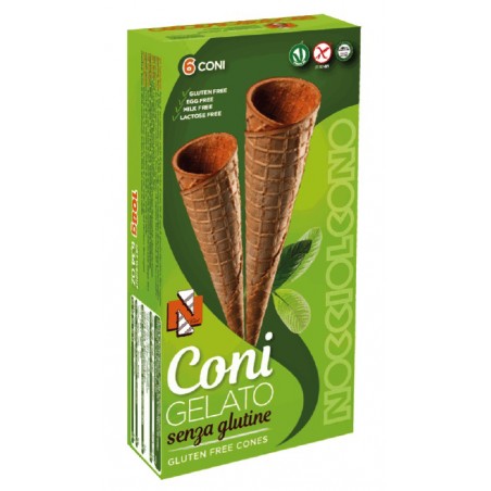 Nocciolcono Coni Gelato Senza Glutine 6 Pezzi