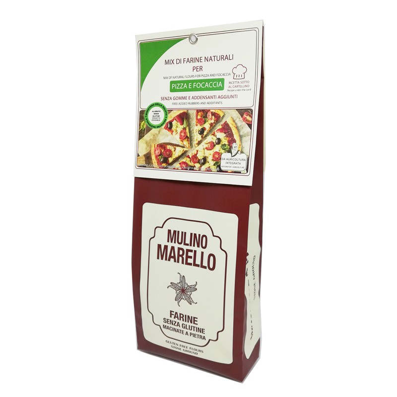 Azienda Agr. Mulino Marello Mix Di Farine Naturali Per Pizza E Focaccia 500 G