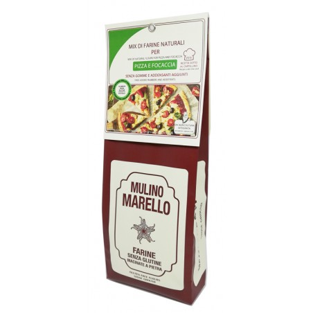 Azienda Agr. Mulino Marello Mix Di Farine Naturali Per Pizza E Focaccia 500 G