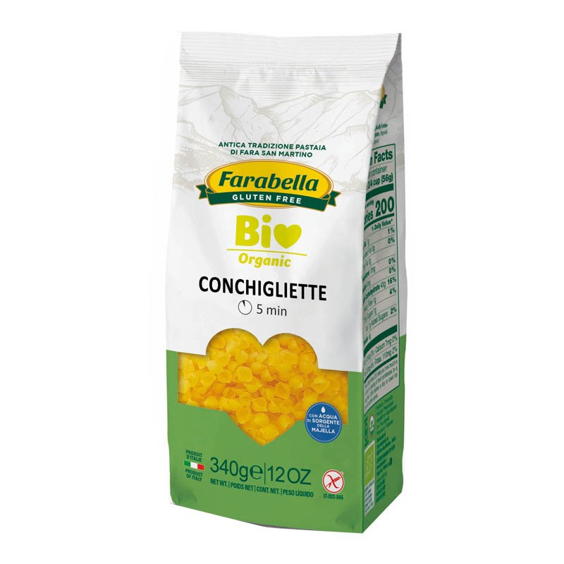 Bioalimenta Farabella Bio Conchigliette Mais-riso 340 G