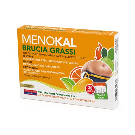 Vital Factors Italia Menokal Bruciagrassi 30 Compresse Pranzo + 30 Compresse Cena