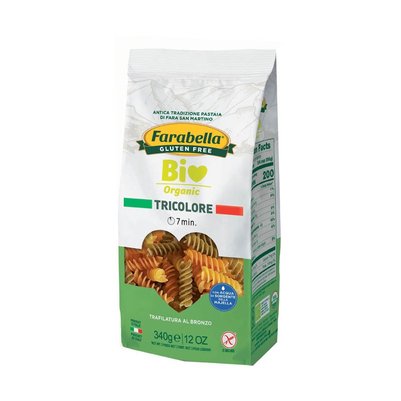 Bioalimenta Farabella Bio Fusilli Tricolore 340 G