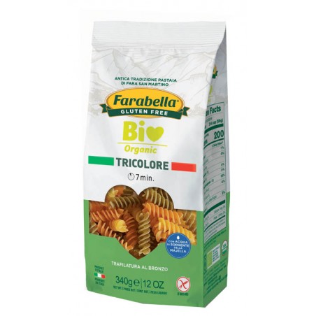 Bioalimenta Farabella Bio Fusilli Tricolore 340 G