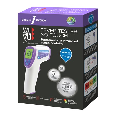 Uragme Termometro A Infrarossi Senza Contatto Wecareyu Fever Tester No Touch 1 Pezzo