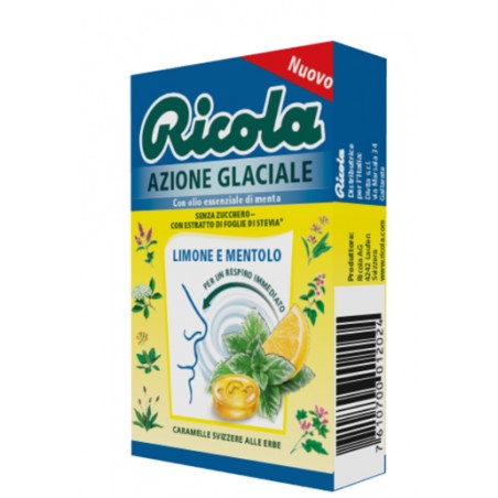 Divita Ricola Azione Glaciale Limone E Mentolo 50 G