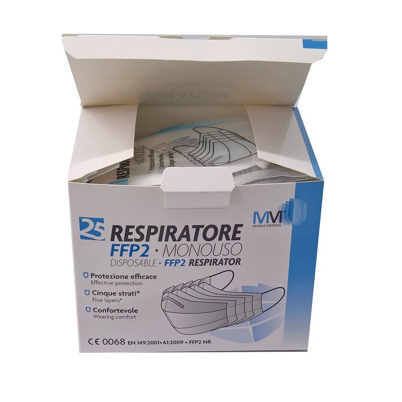 Munus International Respiratore Munus Medical Ffp2 25 Pezzi