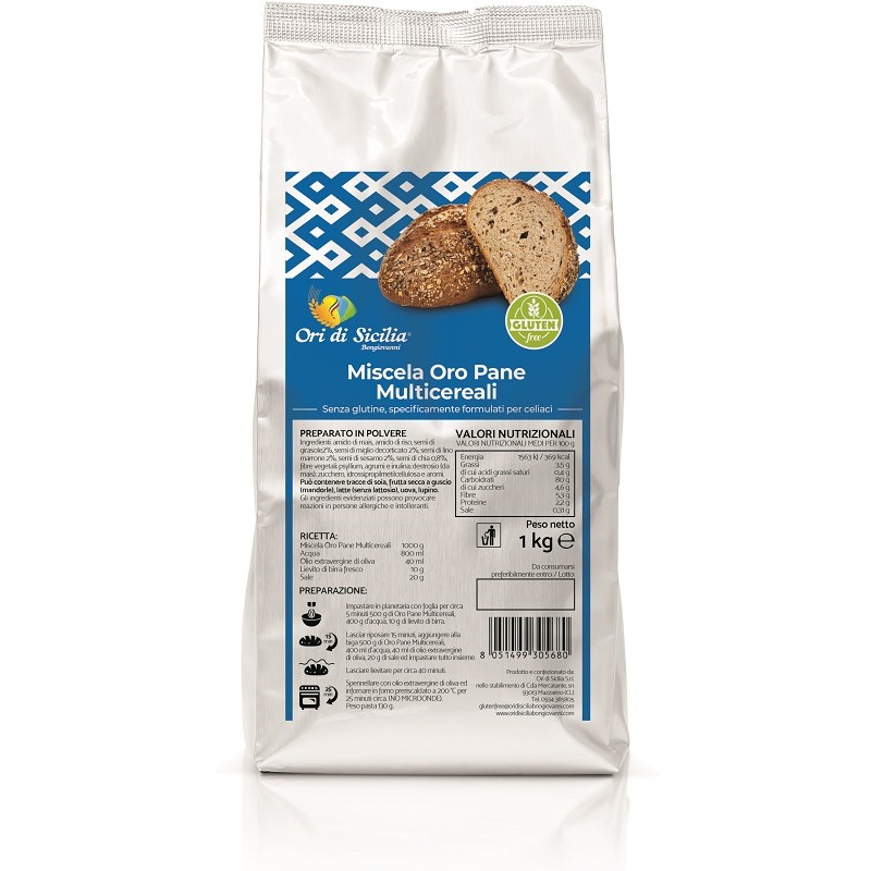 Ori Di Sicilia Mix Oro Pane Multicereali 1 Kg