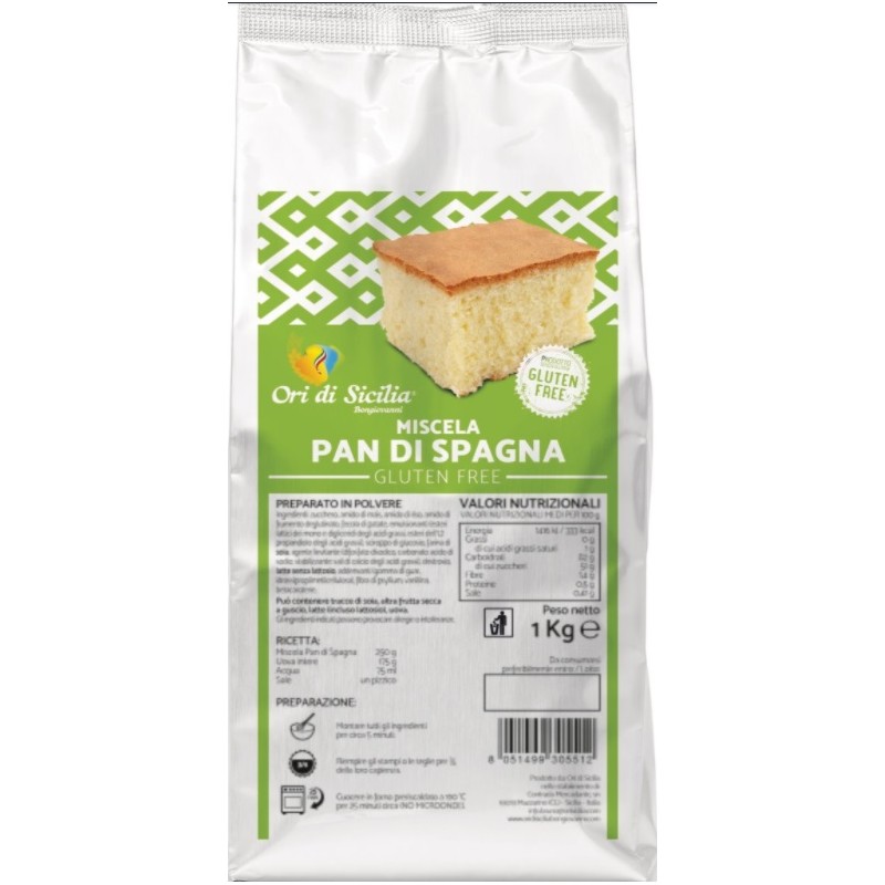 Ori Di Sicilia Mix Oro Pan Di Spagna 1 Kg