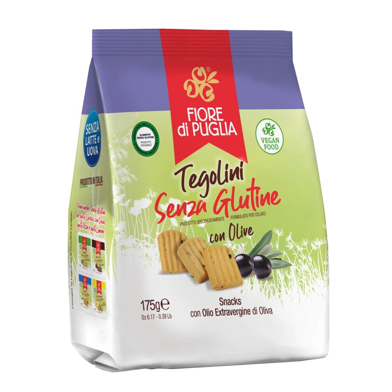 Fiore Di Puglia Tegolini Con Olive 175 G