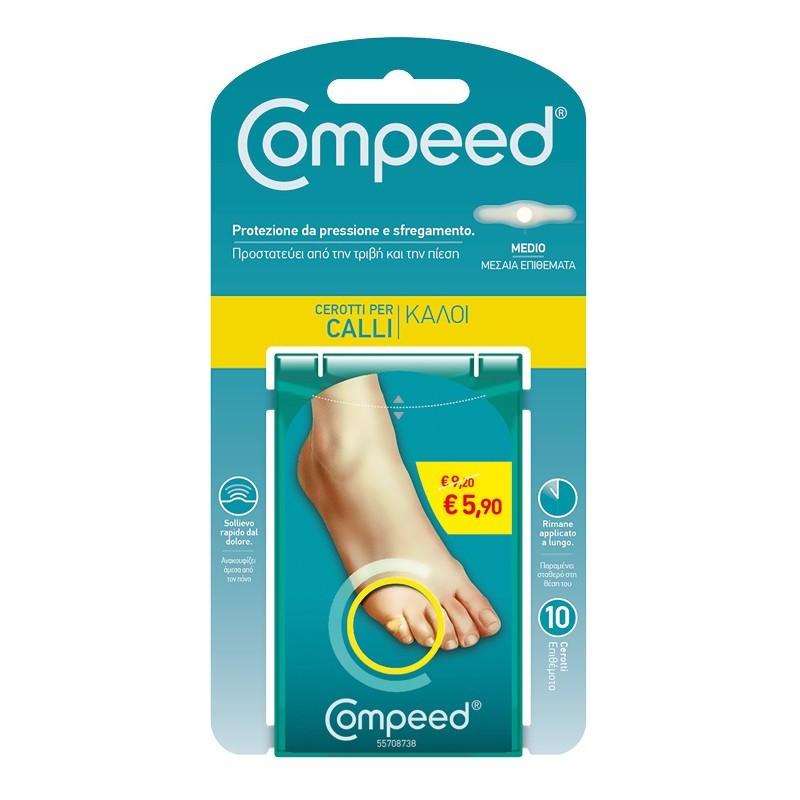 Perrigo Italia Compeed Cerotti Per Calli Medio 10 Pezzi Promo