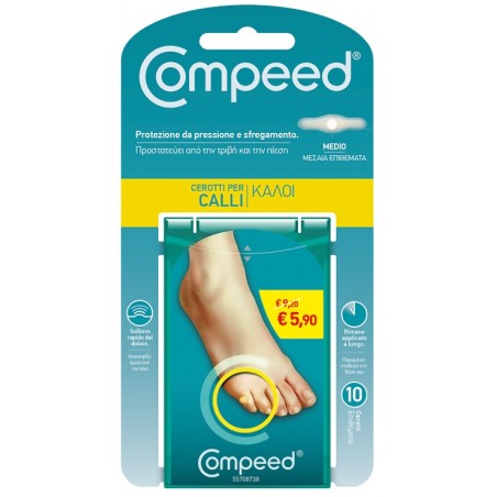 Perrigo Italia Compeed Cerotti Per Calli Medio 10 Pezzi Promo