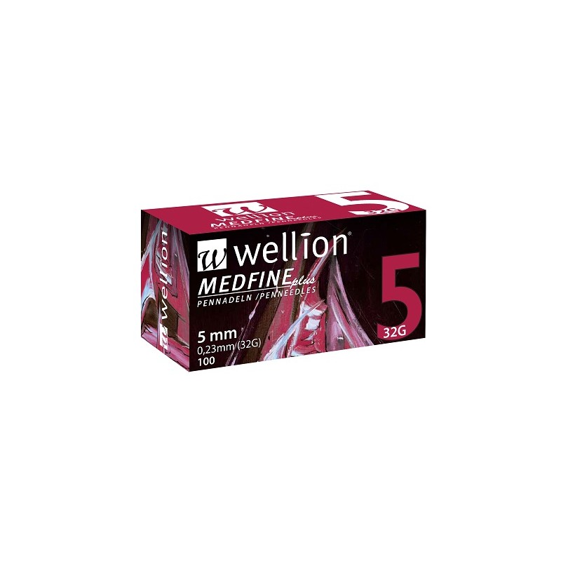 Med Trust Italia Ago Per Penna Da Insulina Wellion Medfine Plus 5 32 Gauge Lunghezza 5 Mm 100 Pezzi