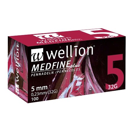 Med Trust Italia Ago Per Penna Da Insulina Wellion Medfine Plus 5 32 Gauge Lunghezza 5 Mm 100 Pezzi