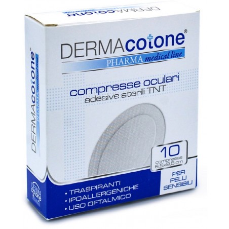 Da. Ma. Distribuzione Compressa Oculare Adesiva Tnt Dermacotone 6,5x9,5cm 10 Pezzi