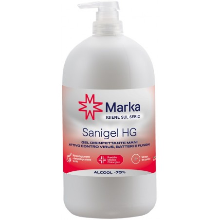 Mk Marka Sanigel Hg Gel Disinfettante Mani Alcool 70% 1 Litro