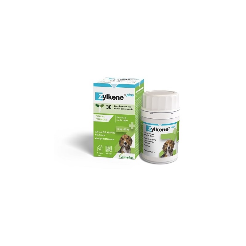 Vetoquinol Zylkene Plus Cani 10-30 Kg 30 Capsule