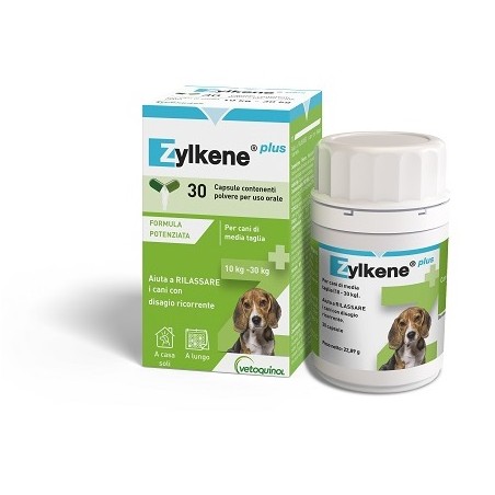 Vetoquinol Zylkene Plus Cani 10-30 Kg 30 Capsule