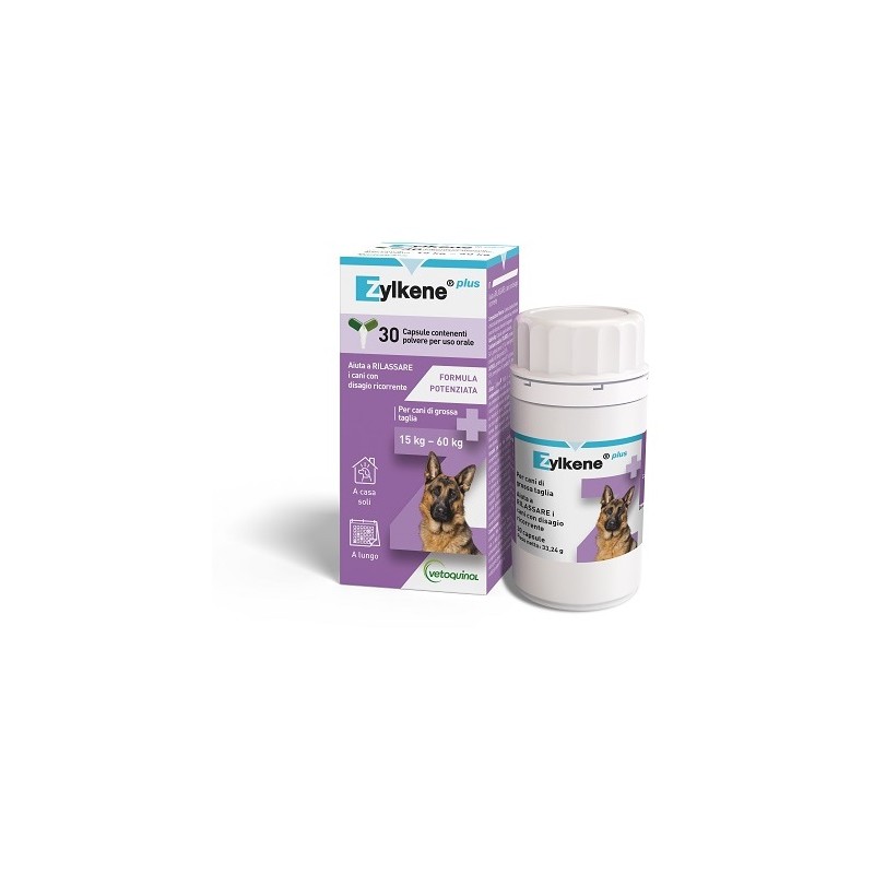 Vetoquinol Zylkene Plus Cani 15-60 Kg 30 Capsule