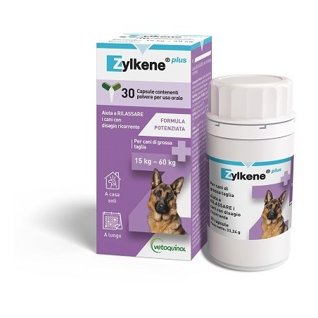 Vetoquinol Zylkene Plus Cani 15-60 Kg 30 Capsule