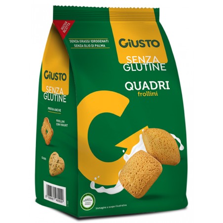 Farmafood Giusto Senza Glutine Quadri Frollini 200 G