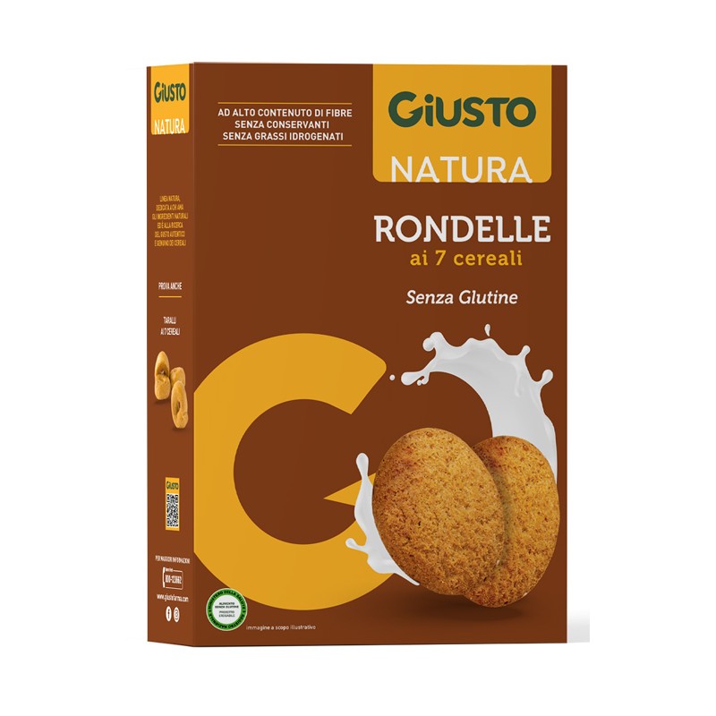 Farmafood Giusto Senza Glutine Rondelle Ai 7 Cereali 250 G