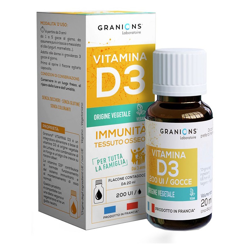 Equilibre Attitude Granions Vitamina D3 Gocce 20 Ml