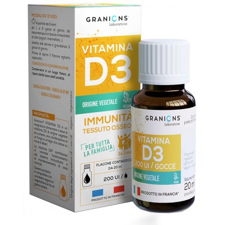 Equilibre Attitude Granions Vitamina D3 Gocce 20 Ml