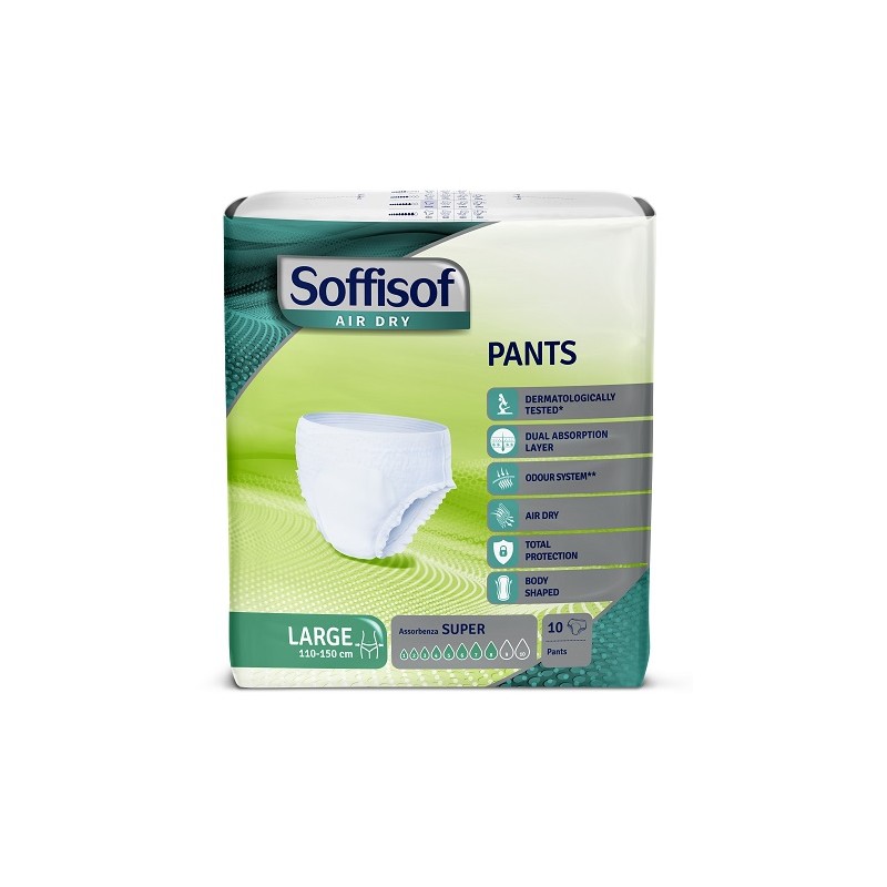 Silc Pannolone Soffisof Air Dry Pants Super Large 10 Pezzi