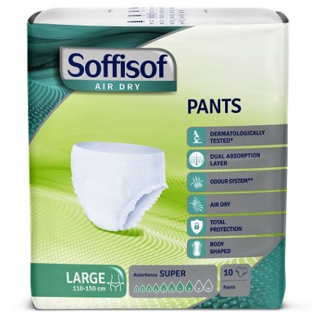 Silc Pannolone Soffisof Air Dry Pants Super Large 10 Pezzi